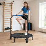 HOMCOM 45" Foldable Mini Fitness Trampoline - Black
