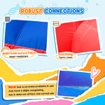 Outsunny 4-in-1 Bouncy Castle, with Slide, Trampoline, Climbing Wall, Blower, Multicoloured