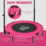 HOMCOM 40" Foldable Mini Fitness Trampoline - Black