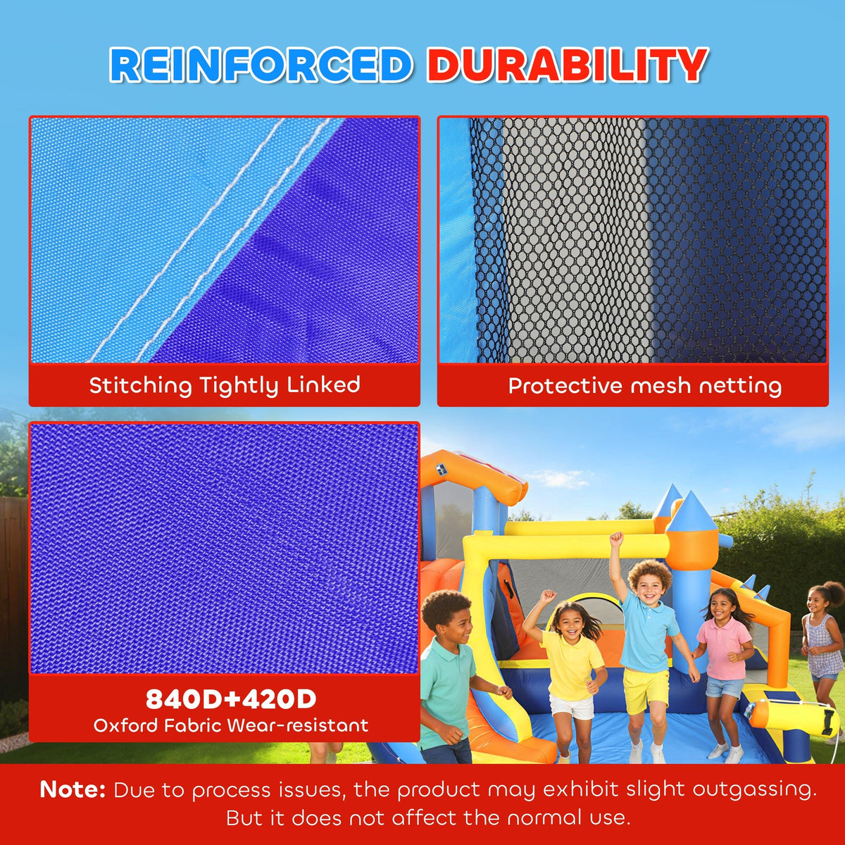 AIYAPLAY Bounce House with Ball Pit & Climbing Wall