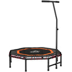 HOMCOM Fitness Trampoline with Adjustable Handle - Orange