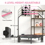 HOMCOM 45" Foldable Mini Fitness Trampoline - Black