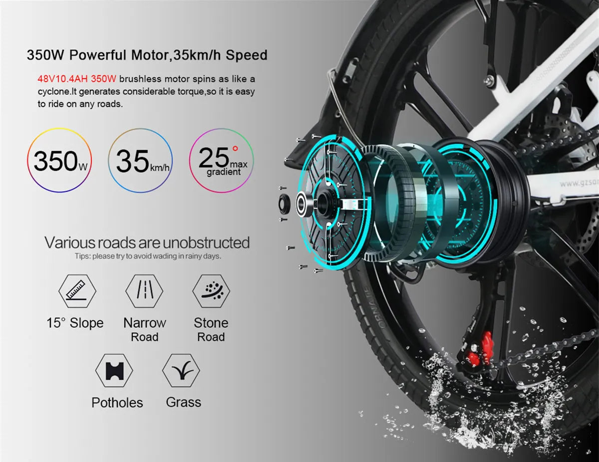 Samebike 20LVXD30-II Electric Bike 15