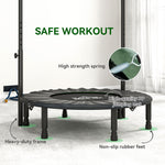 HOMCOM 40" Foldable Mini Fitness Trampoline - Black