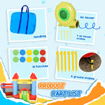 Outsunny Kids Bouncy Castle with Pool & Basket