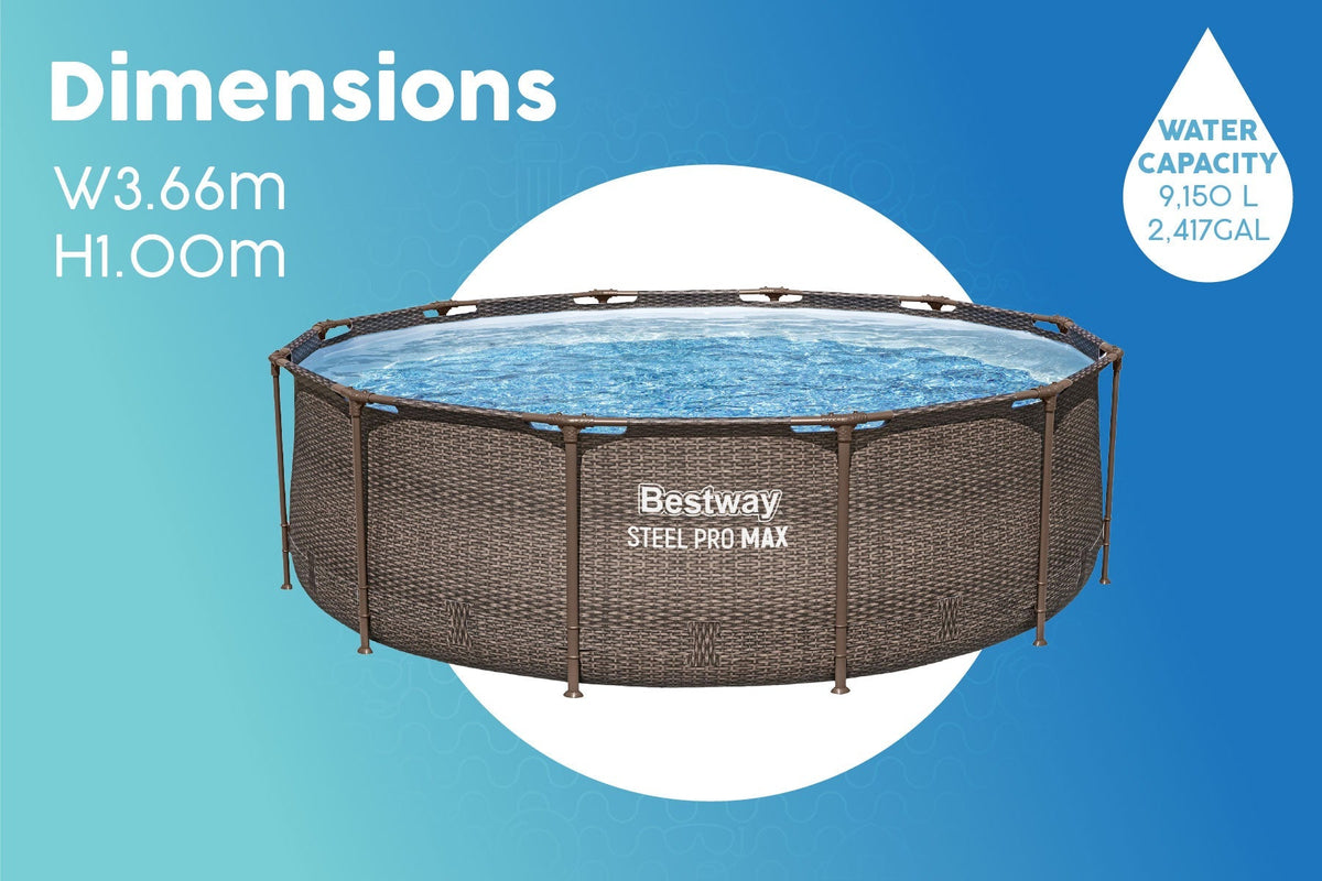 Bestway Steel Pro Max 12' x 39.5" Pool Set - official Bestway gallery image 8
