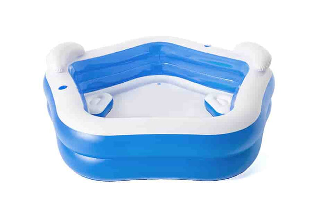 Bestway Family Inflatable Paddling Pool with Built-In Seats