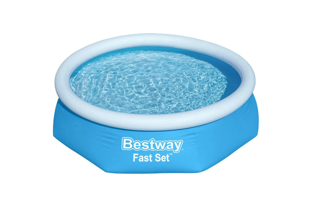 Bestway 8ft x 24inch Blue Round Fast Set Inflatable Pool