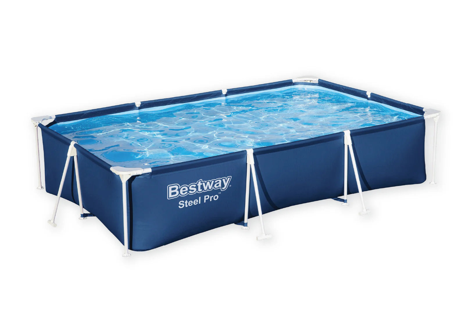 Bestway Rectangle Steel Pro Pool 9ft x 6.7ft x 26in 1