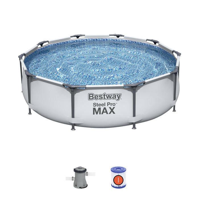 Bestway 10' x 30" Steel Pro Max Frame Pool Set above ground pool
