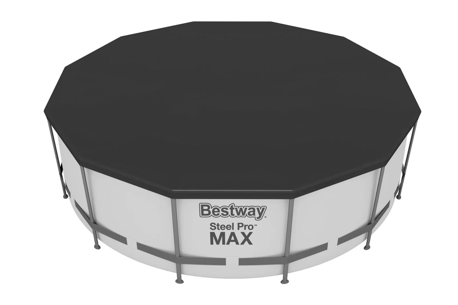 Bestway Grey Round Steel Pro Max Pool Set 12ft x 48in 5