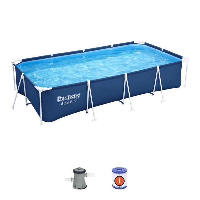 Bestway 13'1" x 6'11" x 32" Steel Pro Pool above ground pool