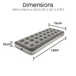Bestway Air Mattress Jr. Twin with Handheld D Cell Battery Pump