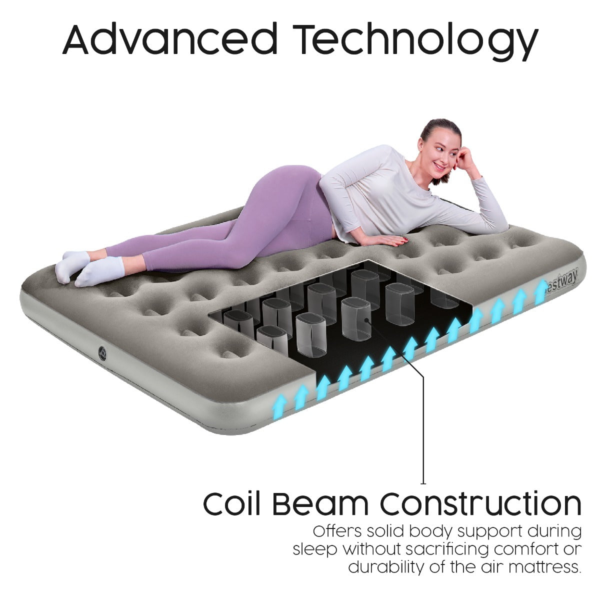 Bestway Air Mattress Full with Handheld AC Pump