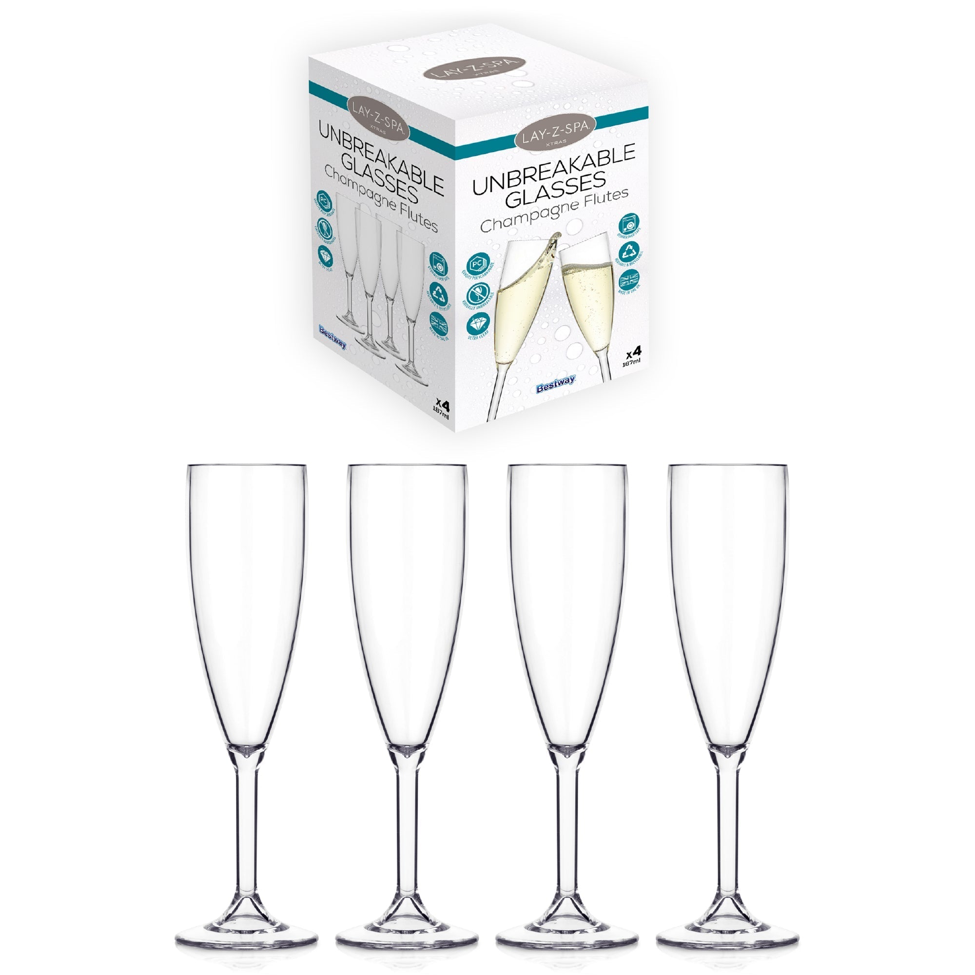 Hot Tub Champagne Flutes