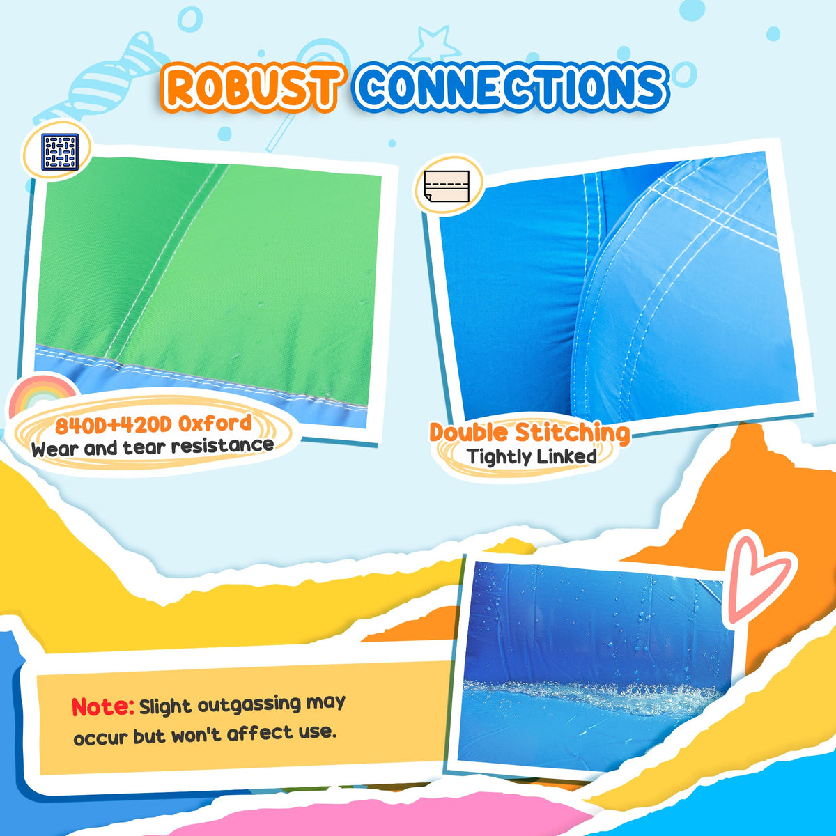 AIYAPLAY 8-in-1 Bounce House with 550W Blower
