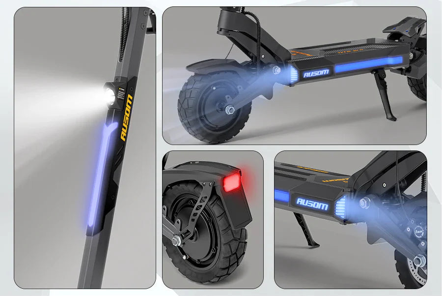 Ausom DT2 Pro Electric Scooter Dual Motor 2200W 52V 23.4AH Ausom