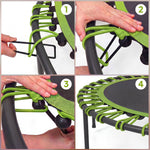 SPORTNOW 40" Foldable Fitness Trampoline - Green