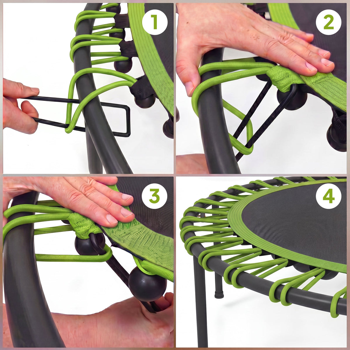 SPORTNOW 40" Foldable Fitness Trampoline - Green