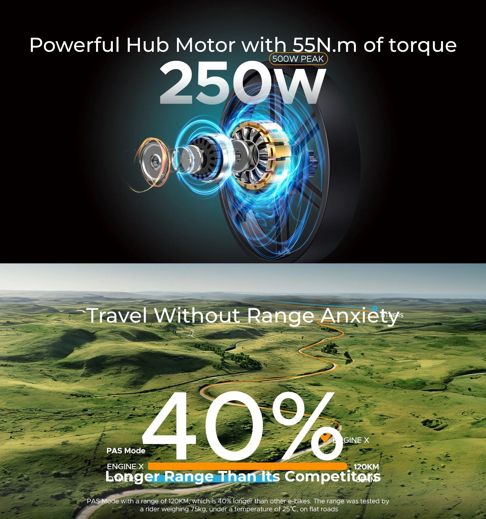 Engwe Engine X Folding Electric Bike 250W 48V 13Ah