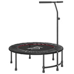 HOMCOM 40" Mini Fitness Trampoline with Handle - Black