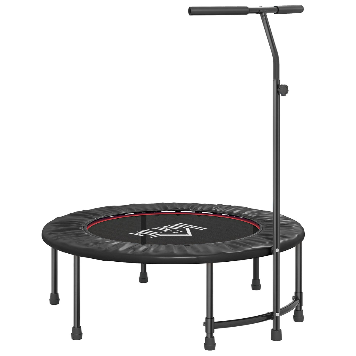 HOMCOM 40" Mini Fitness Trampoline with Handle - Black