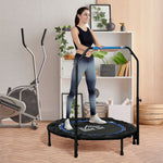 HOMCOM 40" Foldable Mini Fitness Trampoline - Black