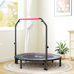HOMCOM 48" Foldable Mini Fitness Trampoline - Black