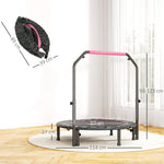 HOMCOM 45" Foldable Mini Fitness Trampoline - Black