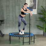 SPORTNOW 45" Bungee Fitness Trampoline with Handle - Blue