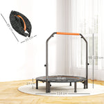 HOMCOM 45" Foldable Mini Fitness Trampoline - Black