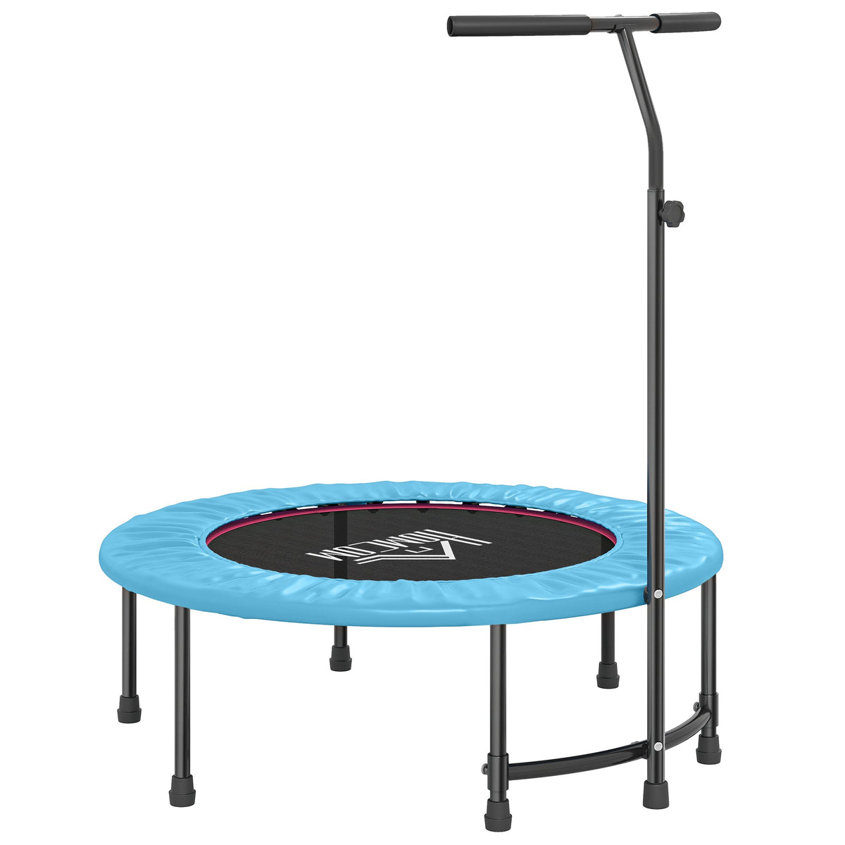 HOMCOM 40" Mini Fitness Trampoline with Handle - Black