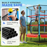HOMCOM Kids Trampoline Safety Net
