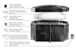 Lay-Z-Spa Glacial Dip Tub features and product callouts