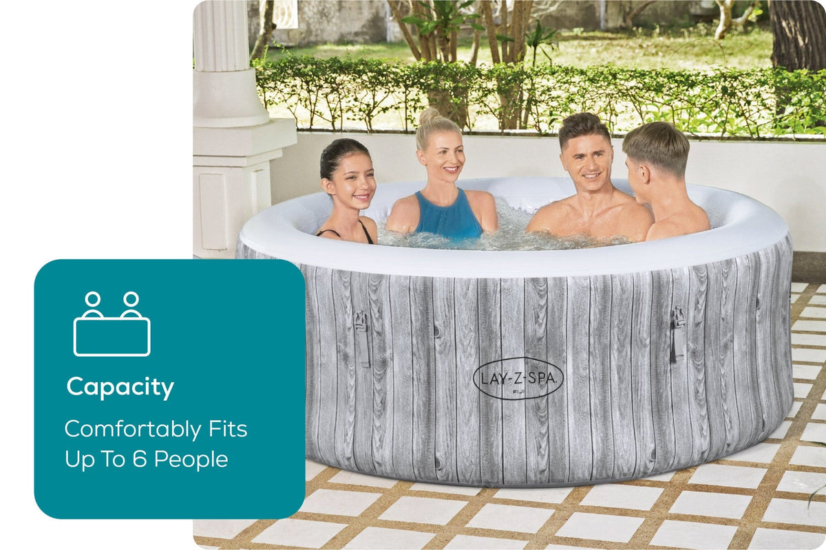 Lay-Z-Spa Fiji inflatable hot tub for four to six adults