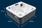 Lay-Z-Spa Monte Carlo HydroJet Pro™ 5 Person Rigid Wall Hot Tub - official product image 12