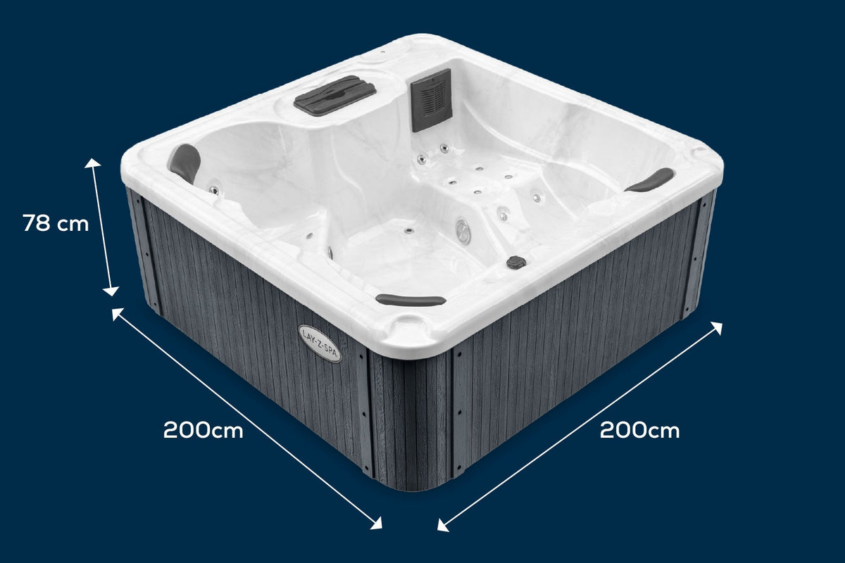 Lay-Z-Spa Monte Carlo HydroJet Pro™ 5 Person Rigid Wall Hot Tub - official product image 12