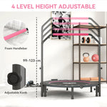 HOMCOM 48" Foldable Mini Fitness Trampoline - Black