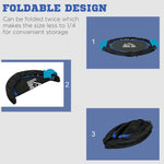 HOMCOM 40" Foldable Mini Fitness Trampoline - Black