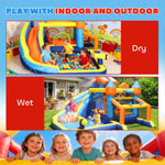 AIYAPLAY Bounce House with Ball Pit & Climbing Wall