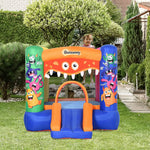 Outsunny Monster Bouncy Castle with Slide