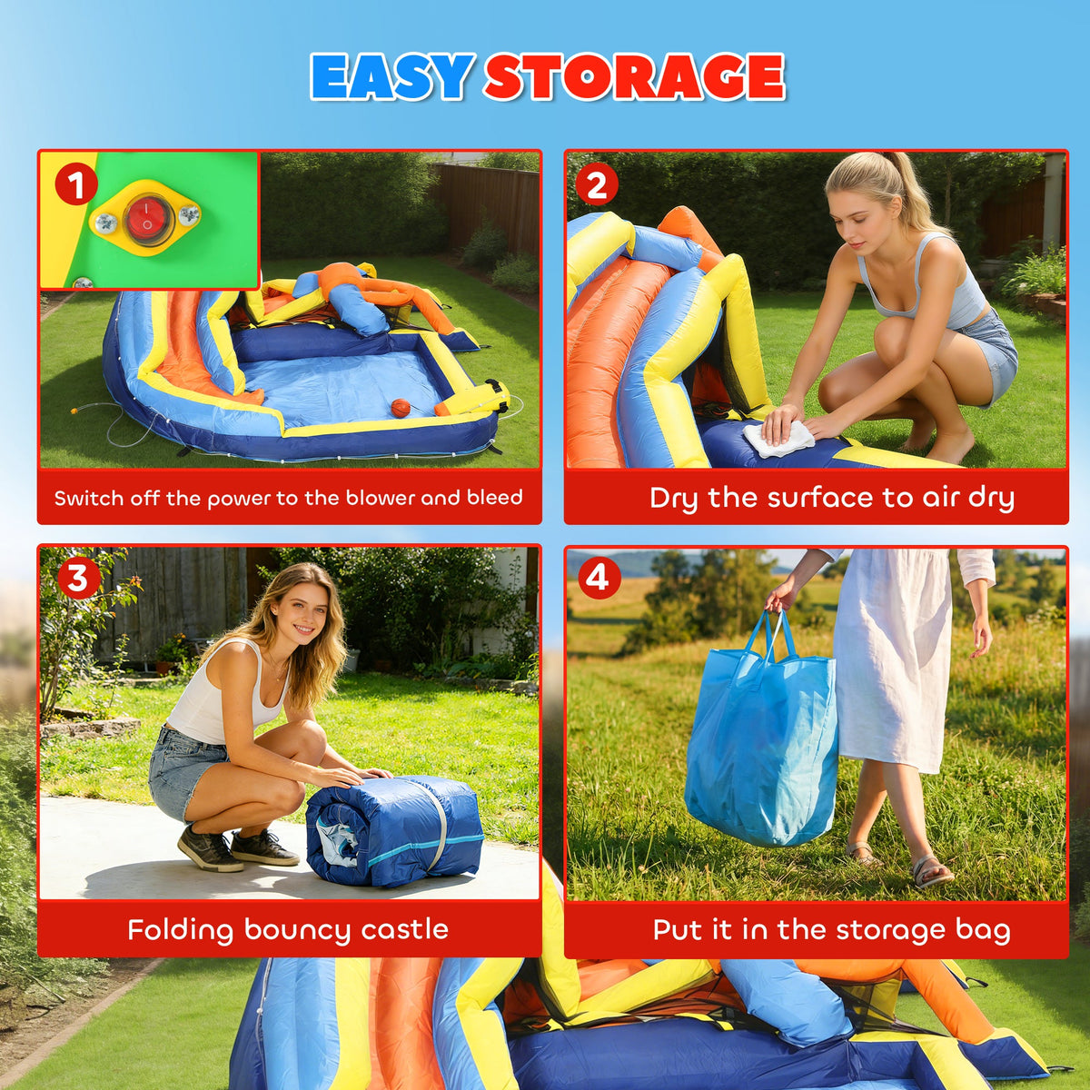 AIYAPLAY Bounce House with Ball Pit & Climbing Wall