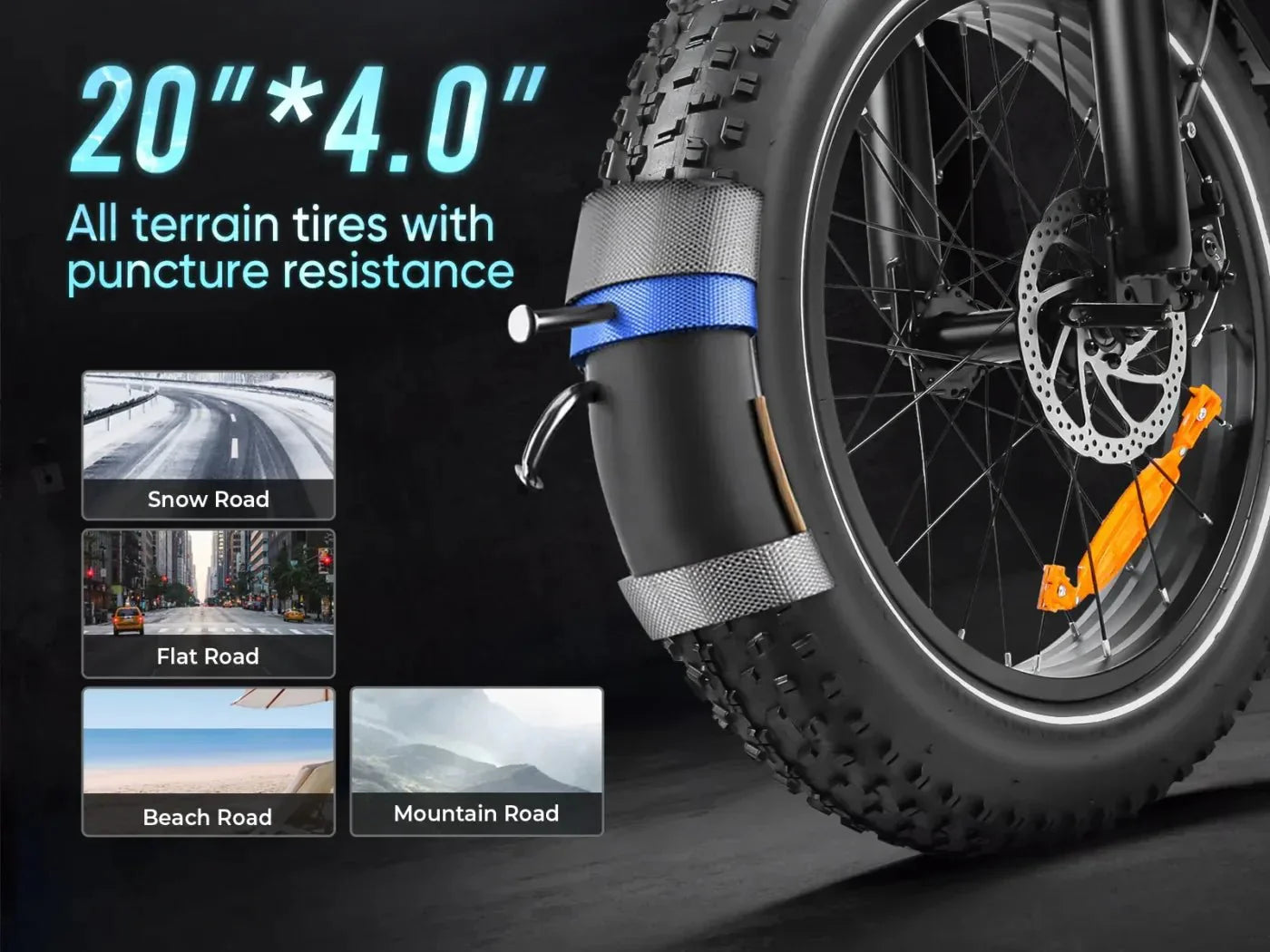 Samebike LOTDM200 Fat Tyre Electric Bike 750W 48V 13Ah