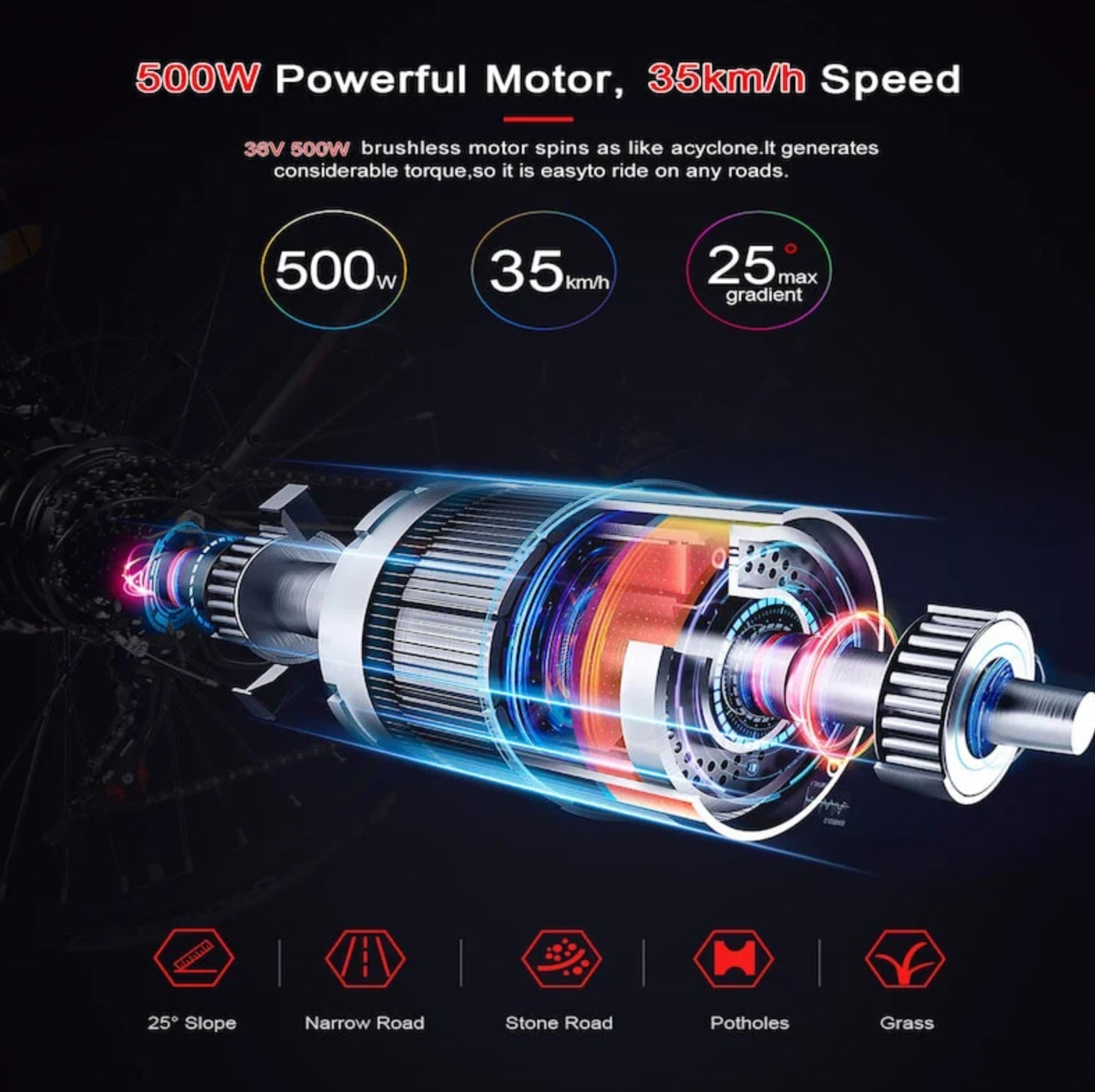 Samebike SY26 - II FT 26” Electric Bike 750W 36V 13Ah