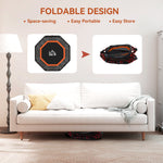 HOMCOM Fitness Trampoline with Adjustable Handle - Orange