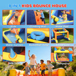 AIYAPLAY Bounce House with Ball Pit & Climbing Wall