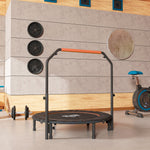 HOMCOM 48" Foldable Mini Fitness Trampoline - Black