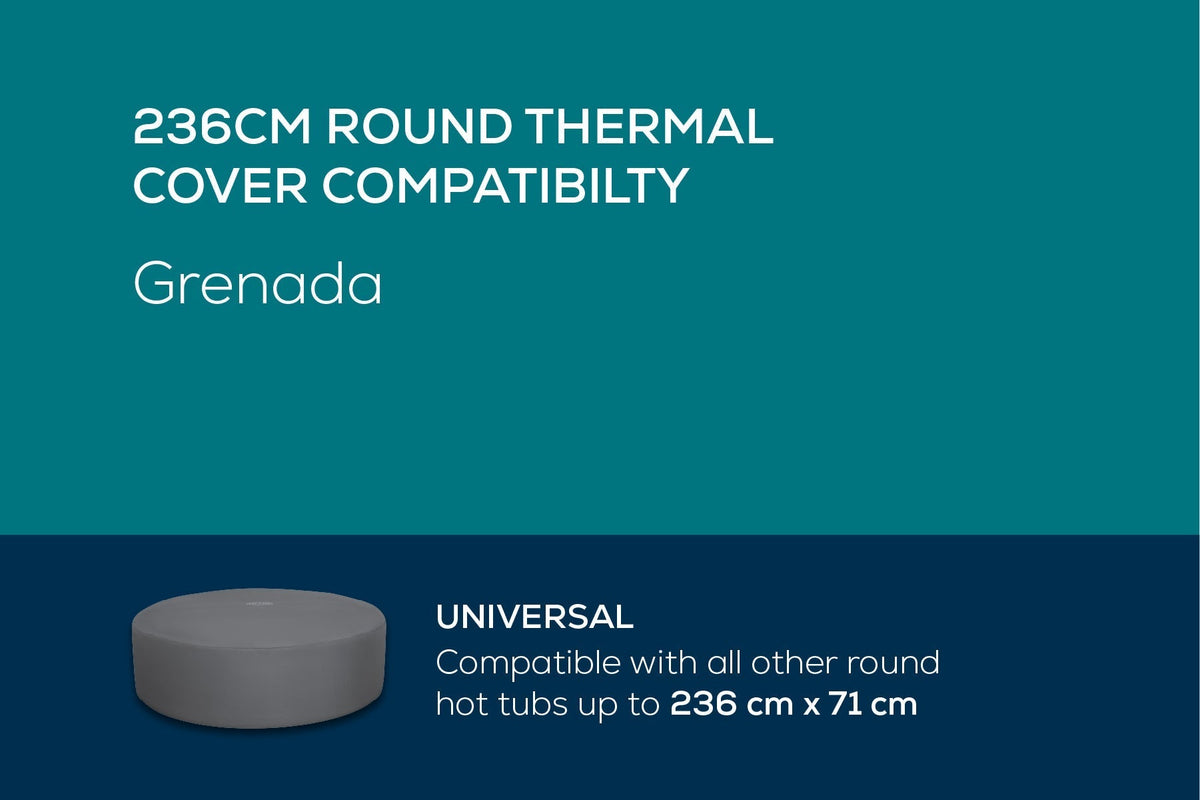 Grenada 236cm round thermal cover compatibility guide