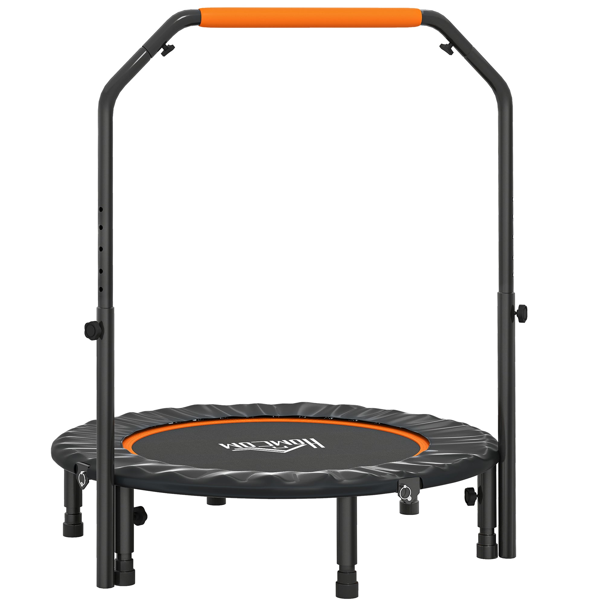 HOMCOM 40" Foldable Mini Fitness Trampoline - Black