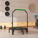 HOMCOM 40" Foldable Mini Fitness Trampoline - Black